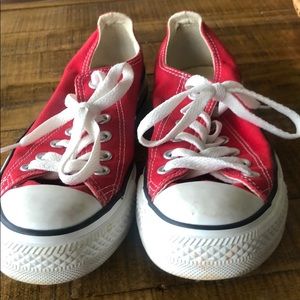Converse red shoes